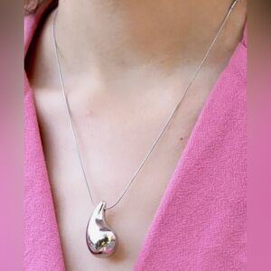 Louise Carter Stainless Steel Tear Drop Necklace
